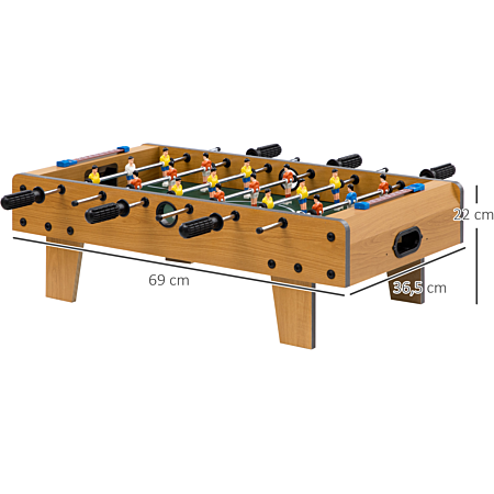 BBEUU Mini baby-foot de table pour enfants, avec 6 ballons de football et sac de BBEUU Mini baby-foot de table pour enfants, avec 6 ballons de football et sac de