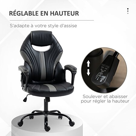 Chaise de bureau ergonomique fauteuil de bureau style gaming