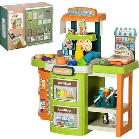 Caddie en bois pour enfants | jouet stand de marchande