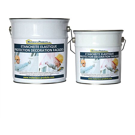 Peinture étanche & élastique pour protection façade Blanc - 2.5 Kg Blanc -  MATPRO