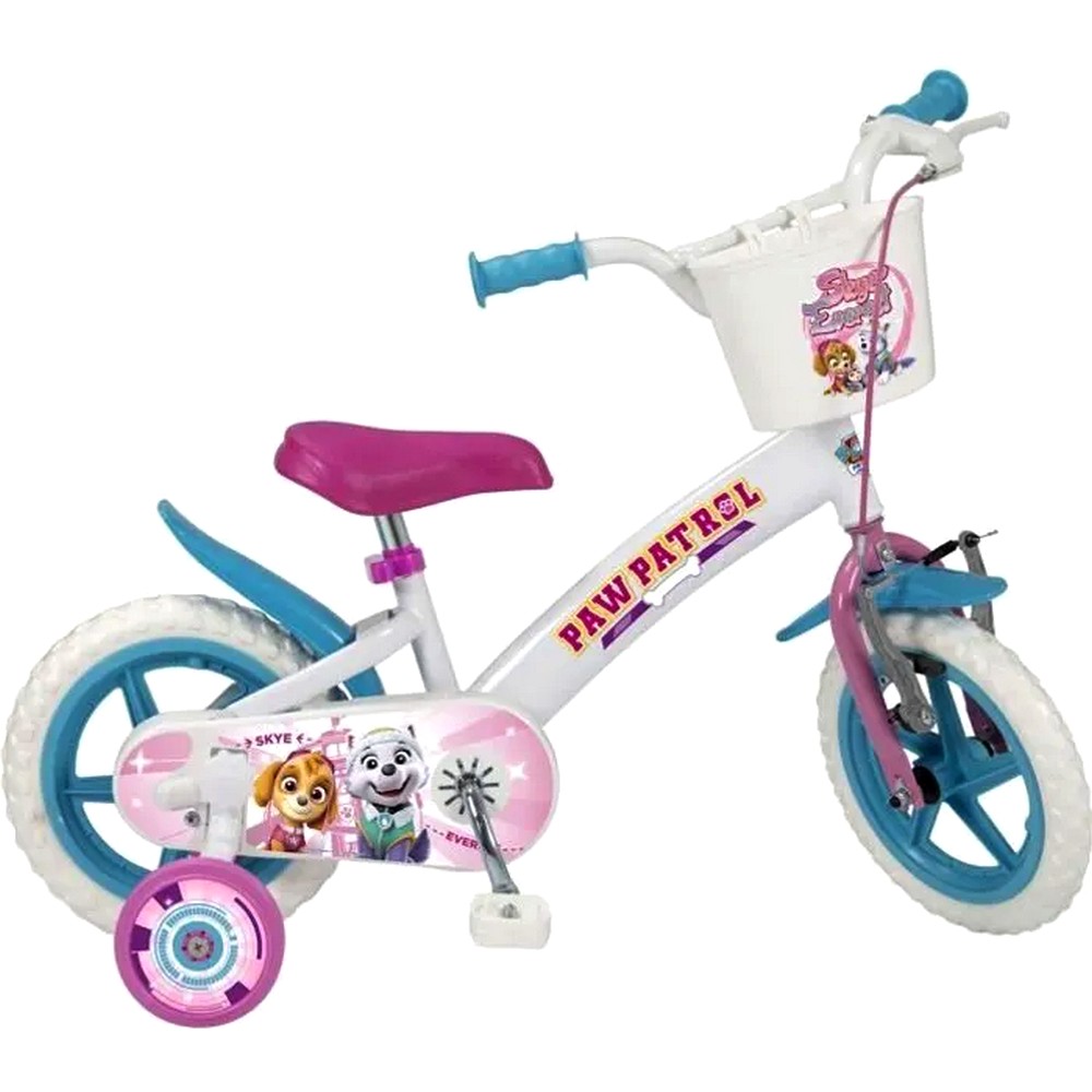 Velo 12 pouces La Pat Patrouille Disney Fille 3/5 ans Stabilisateur au  meilleur prix