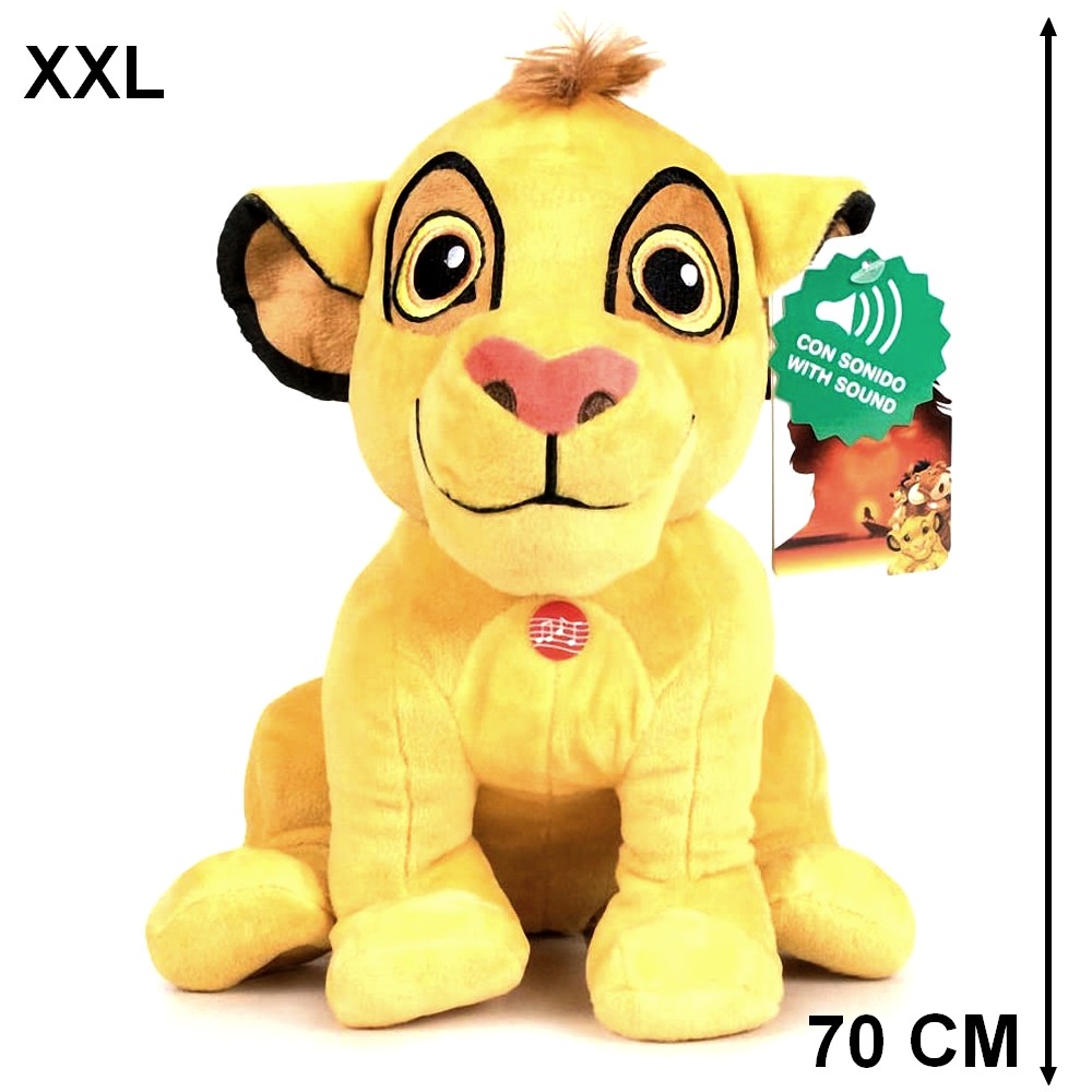 Peluche Simba 70 cm SON PARLE Le Roi Lion au meilleur prix