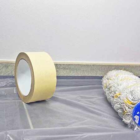 Tesakrepp 4334 - ruban adhésif de masquage papier de riz jaune - largeur  50mm - rouleau de 50m