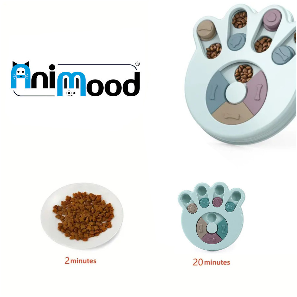 Bol à Alimentation Lente Pour Chien – Jeu Interactif Anti-glouton En Céramique | Idéal Maison, Voyage, Chaton - 2