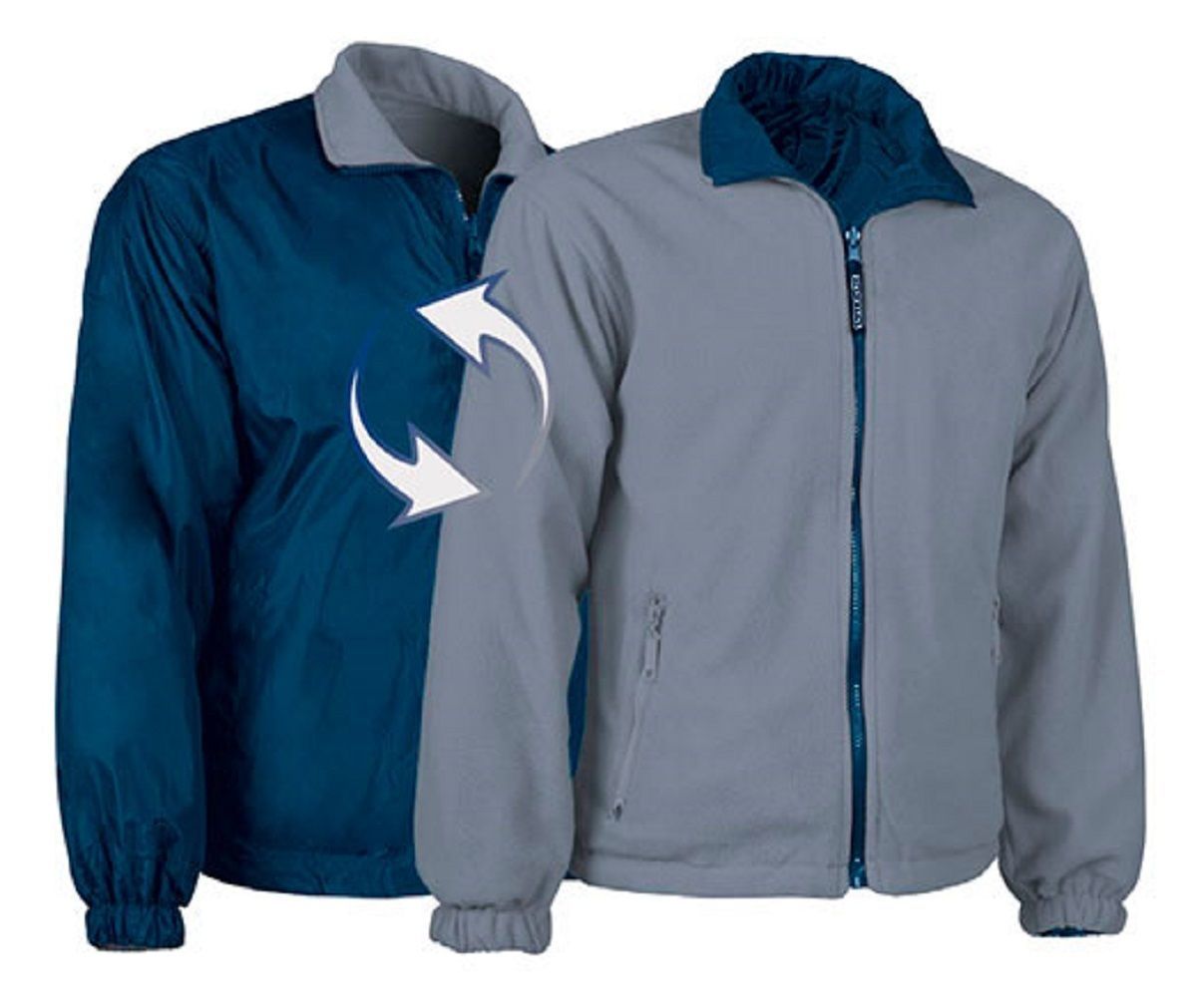 Veste Bomber Réversible Homme Penguin - Gris Marine - Taille L - Neuf Avec étiquettes