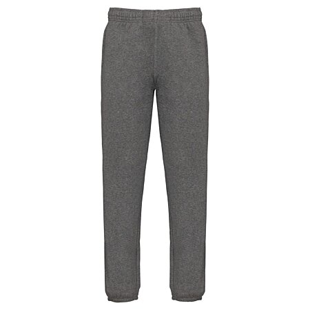 Pantalon jogging molleton - Coton bio et polyester recyclé - Homme - K7025  - gris chiné au meilleur prix