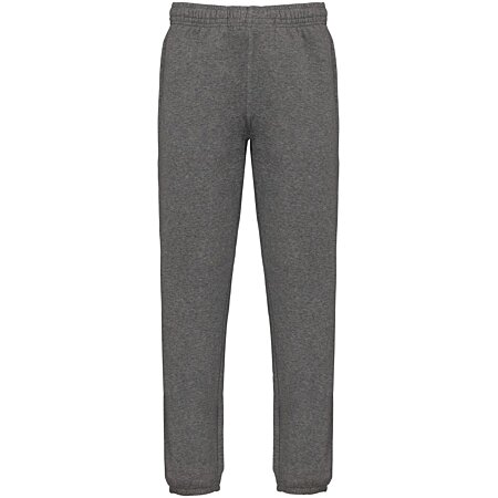 Pantalon jogging molleton - Coton bio et polyester recyclé - Homme - K7025  - gris chiné au meilleur prix