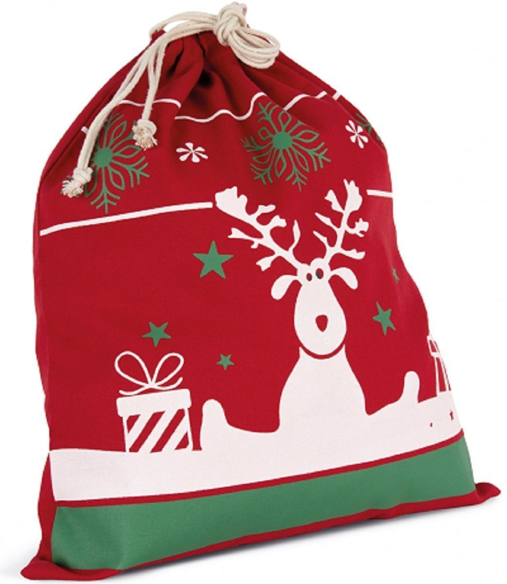 LATERN 3 Pièces Sac De Cadeaux De Noël Sac en Toile Santa Sack avec des Cordons