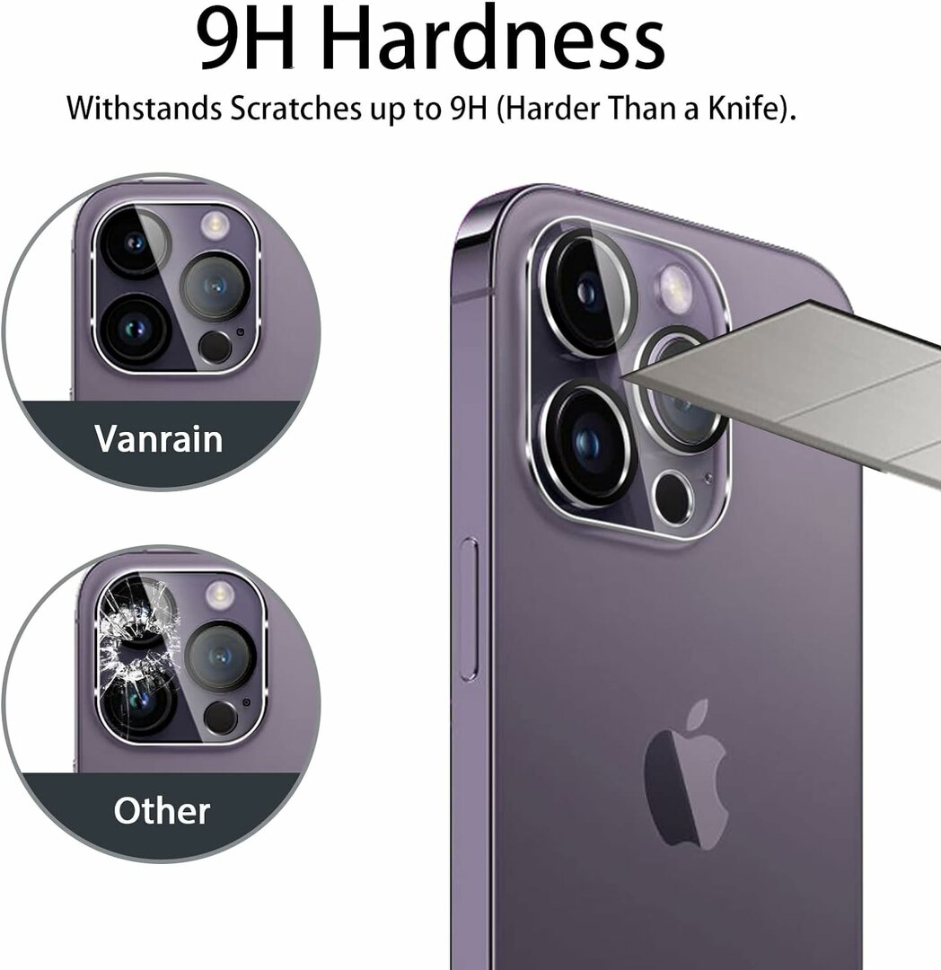 Verres De Protection Caméra Arrière Pour IPhone 14 Pro - Lot De 2, Marque Little Boutik, Neufs