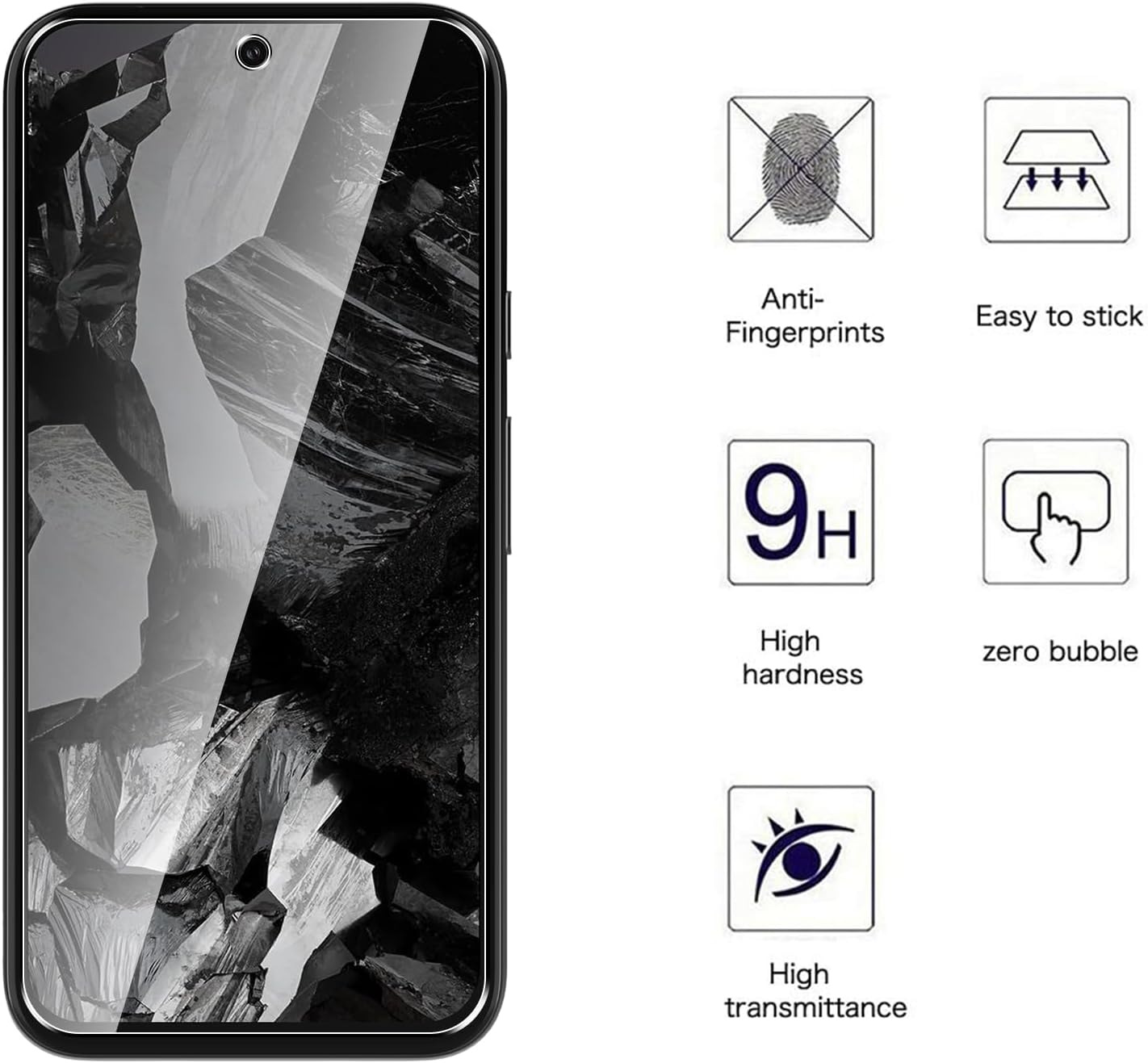 Pack Protection Google Pixel 8a : Coque Silicone Transparente + Verre Trempé - Little Boutik - Neuf