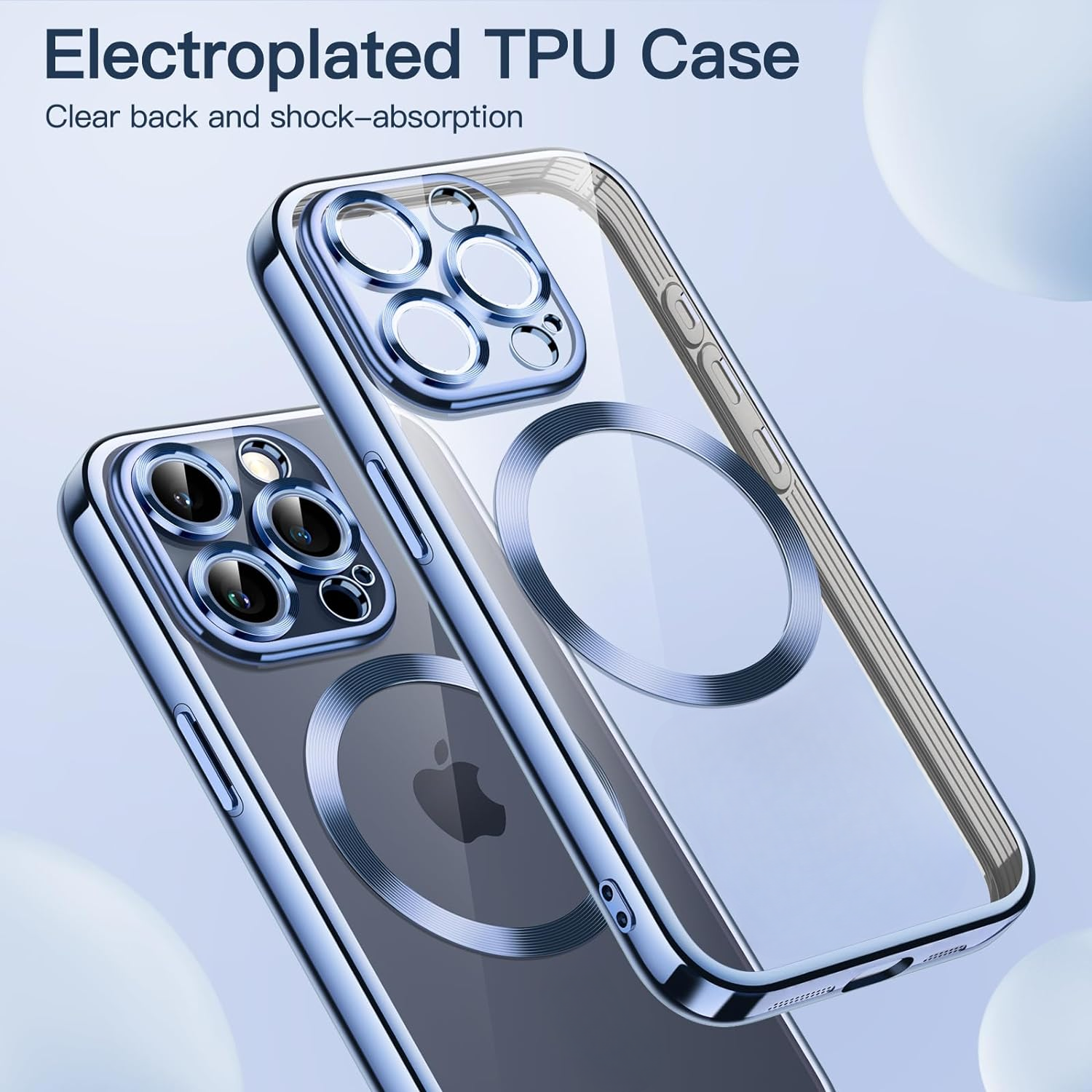 Coque Silicone IPhone 15 Plus Avec MagSafe – Bleu Little Boutik Neuve