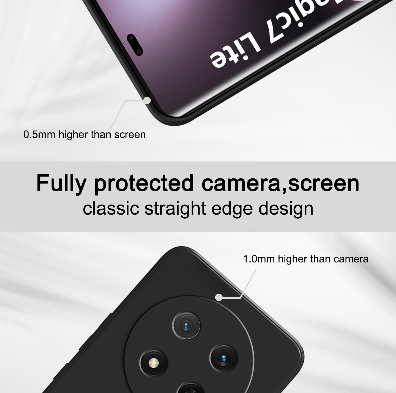 Coque Silicone Transparente + Verre Trempé Pour Honor Magic 7 Lite 5G – Pack Accessoires – Neuf
