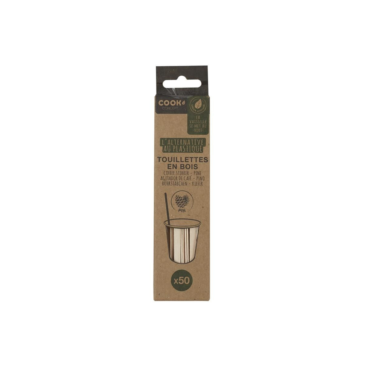 500 Touillettes à Café En Bois - Longueur 14 Cm, Jetables, écologiques, Pour Boissons Et Bricolage