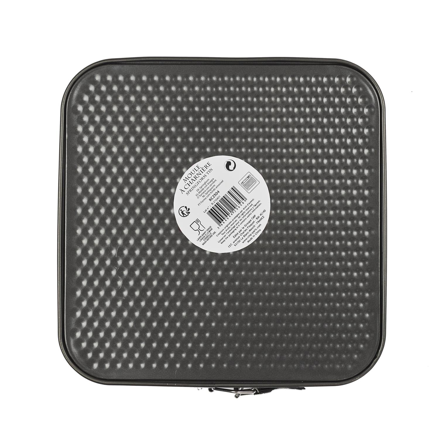 Four Moules à Charnière Carrés - Lot De 3 (24, 26, 28 Cm) Antiadhésifs Moule Acier Carbone