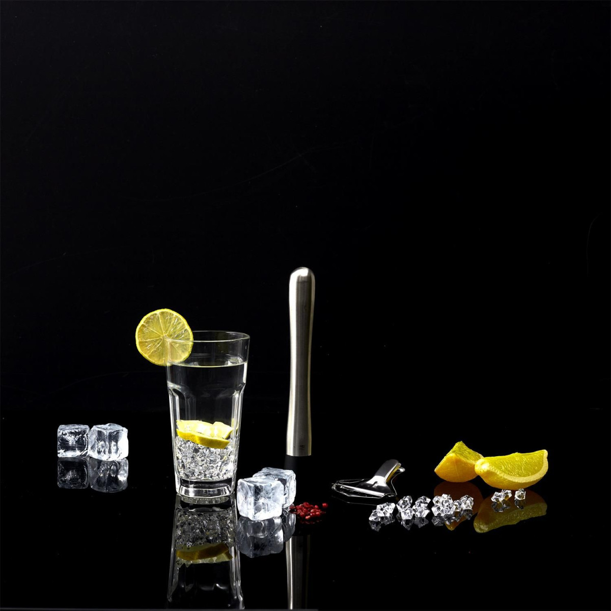Kit Mojito Complet Avec 4 Verres XXL - Coffret Cocktail Mojito En Inox, Cadeau Original Personnalisable Pour Homme Et Femme