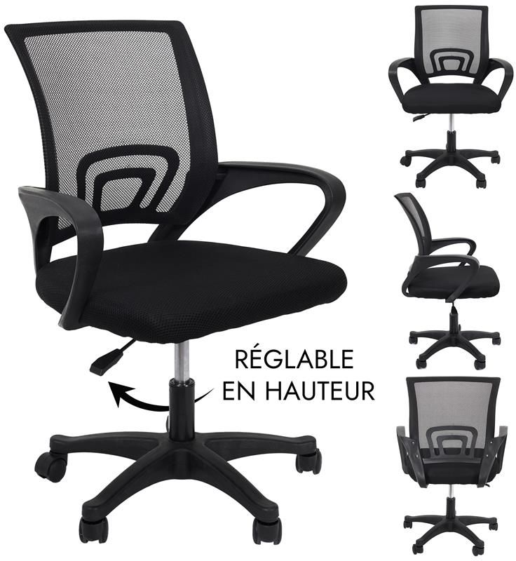 Fauteuil de bureau noir m1