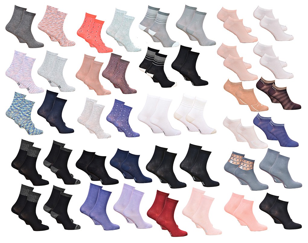 Lot de 10 paires de chaussettes de sport pour femme 35-38 39-42 - En coton  - Chaussettes courtes pour fille - Multicolore - Avec rayures à pois,  Ensemble Noir, 35-38 : : Mode