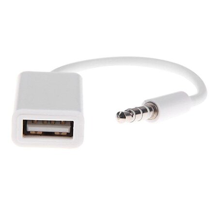 INECK - Cable Adaptateur Aux 3 5 jack Male / USB 2..0 femelle