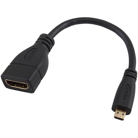 INECK - Adaptateur cable HDMI (HDMI femelle vers micro HDMI Type D
