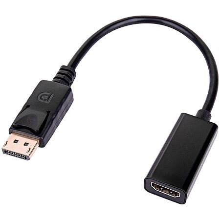Adaptateur DisplayPort vers HDMI, câble adaptateur DisplayPort vers HDMI  (mâle vers femelle) pour ordinateurs de bureau DisplayPort Enab