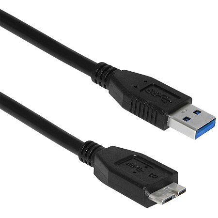 INECK - Cable USB 3.0 A Male vers Micro B Male - 1 8 Metres Noir