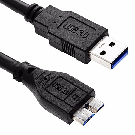 Cables USB Ineck ® Câble USB 2.0 - type A-mâle vers B-mâle - noir