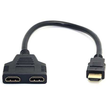 INECK - Prise HDMI 1 male vers Double HDMI 2 femelle Y adaptateur de cable  de repartiteur au meilleur prix