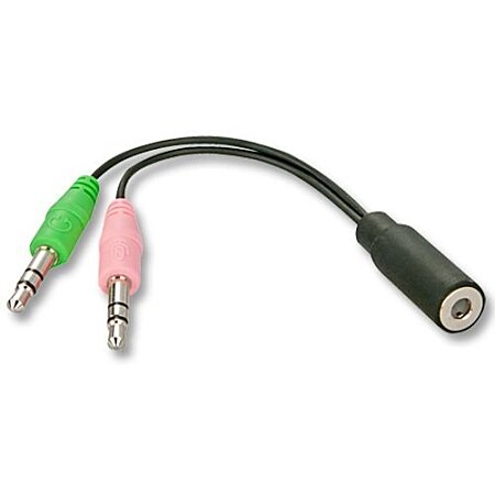 INECK - Cable Adaptateur Casque ecouteurs et Micro Jack en Y Stereo 2 Jack  3 5mm Male vers au meilleur prix