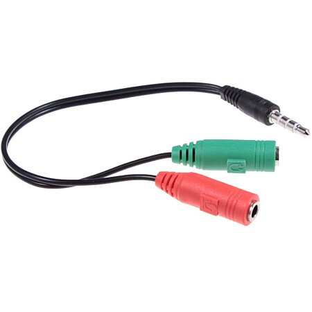 INECK - Cable Adaptateur Casque ecouteurs et Micro Jack en Y