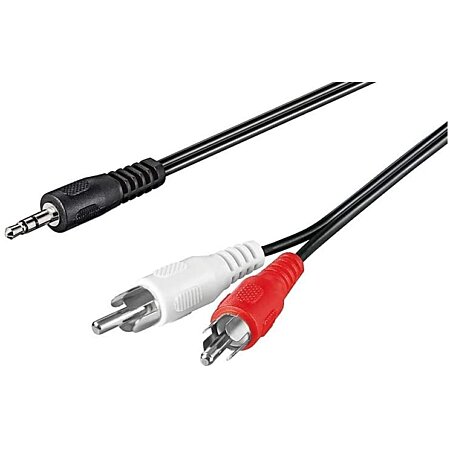 INECK - Cable RCA Jack Audio Stereo Cordon Jack 3.5mm vers 2 RCA