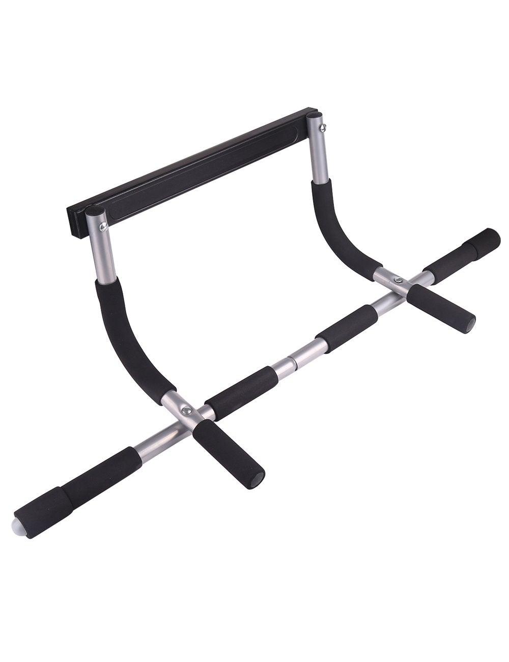 Gravity squat rack de traction portatif - barre de traction démontable -  charge max. 100 Kg - acier renforcé bleu noir