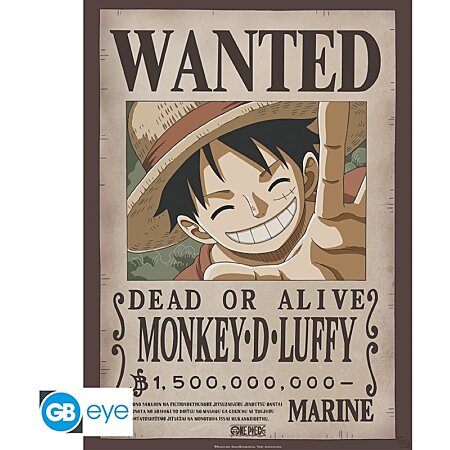 ONE PIECE Poster Wanted Luffy (52x38cm) au meilleur prix