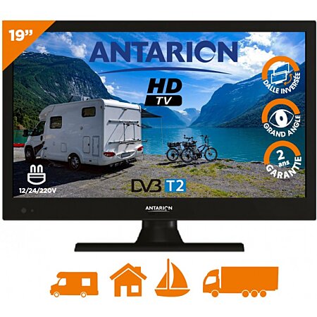 ANTARION TV1900 - Antarion tv led 19 48cm téléviseur hd camping