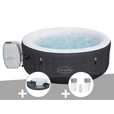Spa gonflable LAY-Z BAHAMAS BESTWAY, 2/4 places, rond