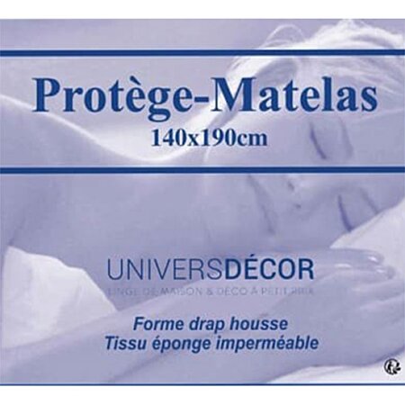 Protège Matelas Anti Acariens Et Impermeable Blanc 140x190cm