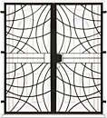 Grille de Defense Arcade pour Fenetre H= 95 cm x L= 80 cm (côte tableau)