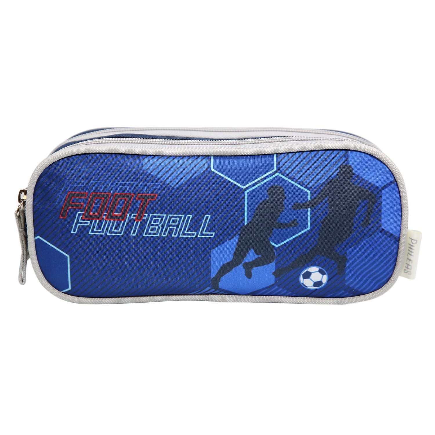 Trousse Scolaire Garçon Thème Football - Grande Capacité, Extensible, Pour Collège Et Lycée