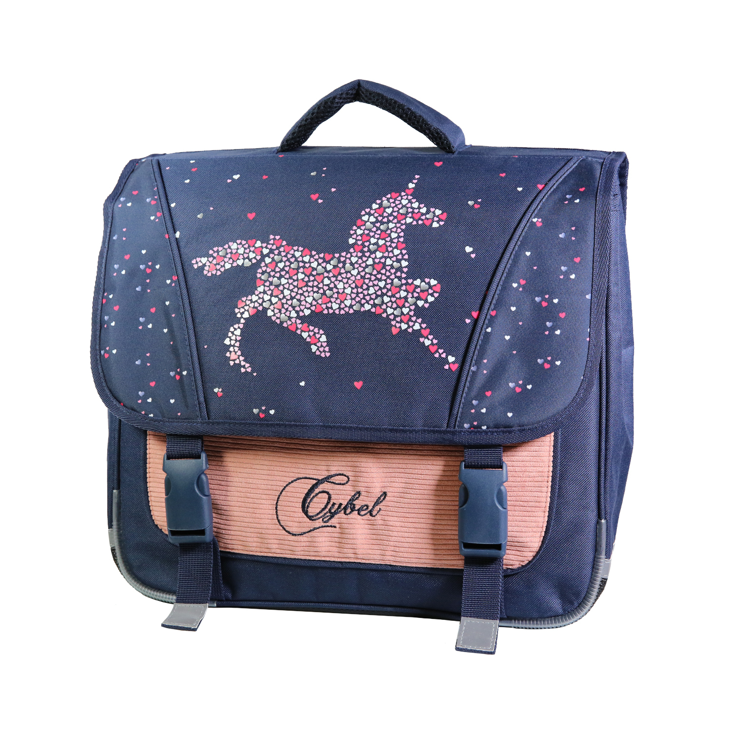 Cartable Scolaire Phileas Basket 38 Cm - Bleu, Dos Ergonomique, Bretelles Réglables, Bandes Réfléchissantes - Pour École Primaire, Garantie 2 Ans