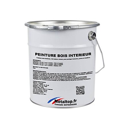 Peinture Bois Interieur - Metaltop - Blanc pur - RAL 9010 - Pot 20L