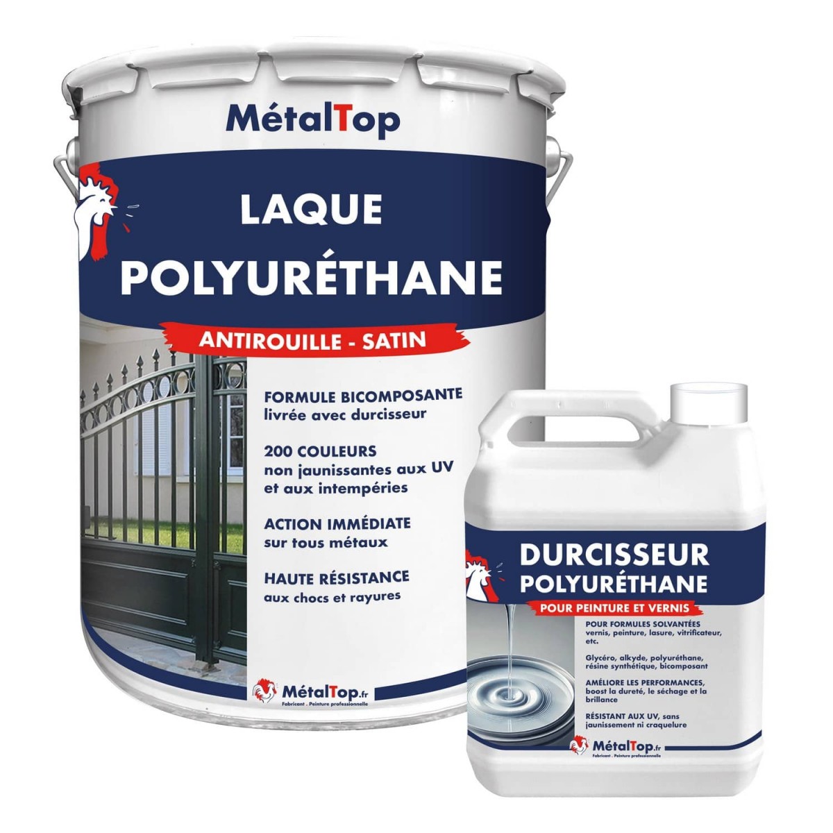 Laque Antirouille Marine - Metaltop - Vert clair - RAL 6027 - Pot 15L | Leroy Merlin