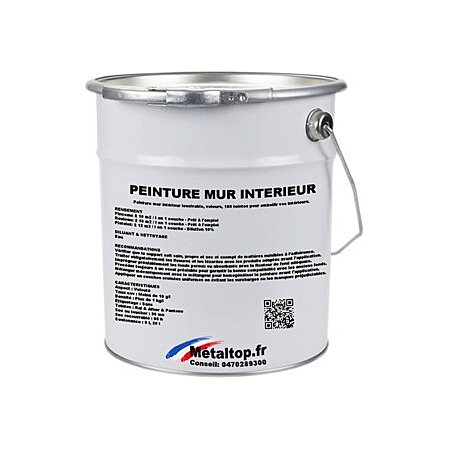 Peinture Mur Interieur - Metaltop - 9016 - Blanc signalisation - RAL 9016 -  Pot 20L au meilleur prix