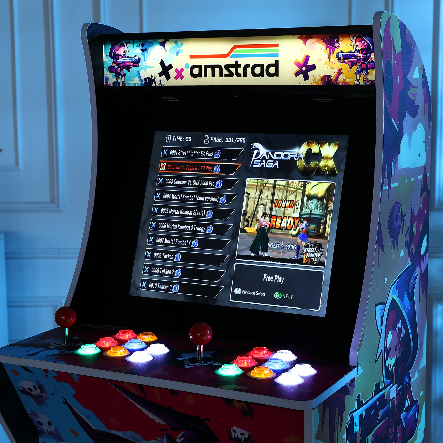 Borne D'arcade Jamma - 2800 Jeux Intégrés - Prête à Jouer
