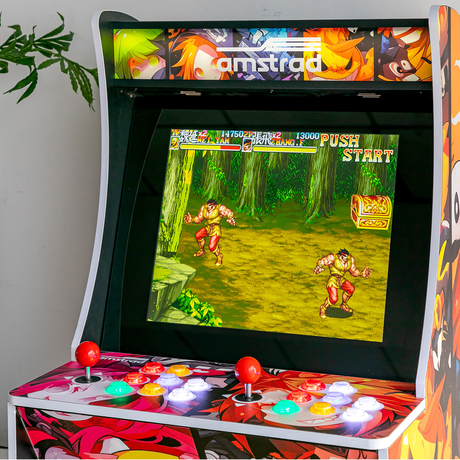 Born D'arcad AMSTRAD Modèl DRAMRS Avc 2800 Jux - Cran 19 4:3 - 2 Jouurs - 16 Boutons Retro Eclaires 3 Hauteurs 3666630008327