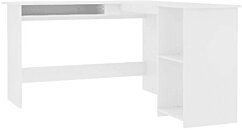 Bureau angle à droite / réglable électrique 160 x 110 cm en effet bois  foncé et blanc DESTIN II 