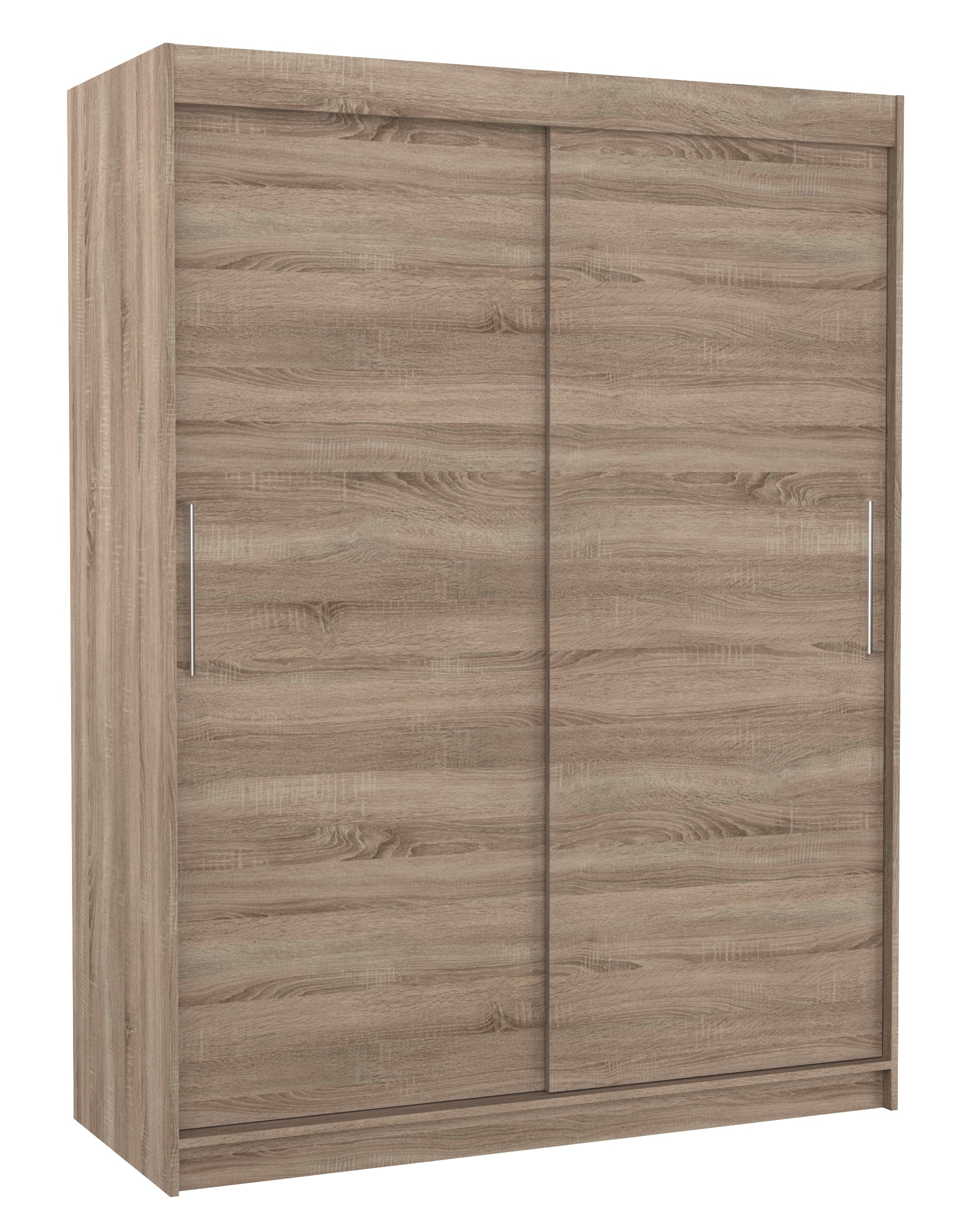 Armoire de chambre à coucher bois truffe 2 portes coulissantes Douva ...