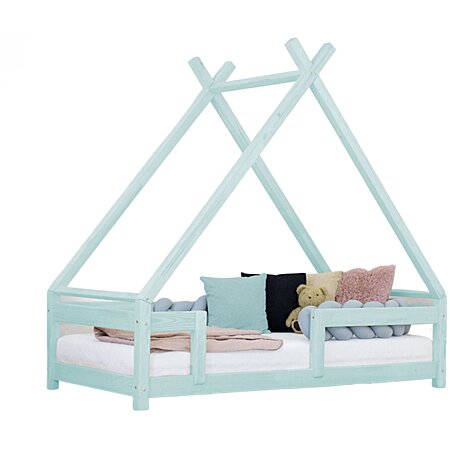 Lit cabane nuna lit enfant simple montessori en bois 90 x 190 cm