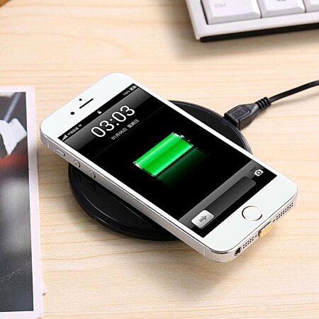 SHOP-STORY - WIRELESS CHARGER WHITE MICRO USB : Chargeur sans fil à  induction + Récepteur au meilleur prix