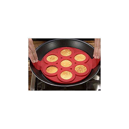 Moule silicone 7 blinis pancakes pour poêle noir Patisse - www