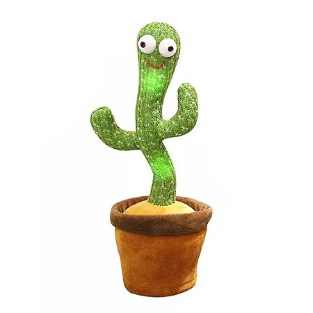 SHOP-STORY - CACTUS GRINGO - Peluche Cactus qui Danse, Chante et Répète