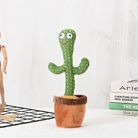 Cactus dansant, jouet cactus parlant, jouet bébé cactus, cactus imitant le  jouet répète ce que vous dites, jouet de cactus dansant électronique avec  éclairage, chanter